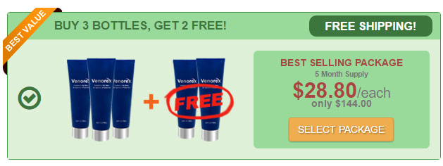 Venorex Offer: Buy 3 & Get 2 Free